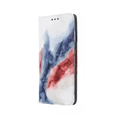   Smart Trendy - Apple iPhone 13 (6.1) oldalra nyíló mágneses könyv tok szilikon belsővel (Marble 9)