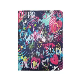   Univerzális 7-8" kinyitható tablet tok (Graffiti Girl)