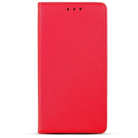 Smart magnet Samsung A726 Galaxy A72 5G (2020) oldalra nyíló mágneses könyv tok szilikon belsővel piros