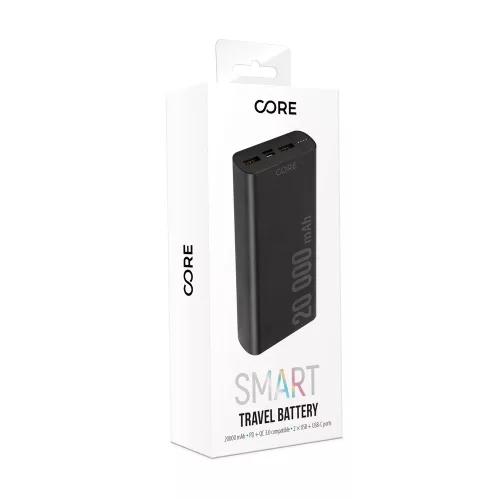 Forever SPF-02 power bank PD + QC 2x USB és 1x Type-C foglalattal 20000mAh fekete (max 3A) 18W