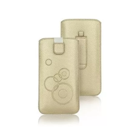 Forcell Deko univerzális kihúzós tok - Apple iPhone 6 / 6S Plus / 7 Plus/ 8 Plus /Mate 10 Lite / Mate 10 Lite arany