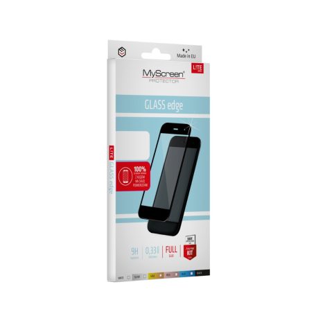 MyScreen Lite Glass Edge Full Glue - Apple iPhone 7 / 8 / SE2 / SE3 kijelzővédő üvegfólia fekete (9H)