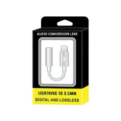   Lightning - 3,5 mm-es jack jack átalakító adapter fehér (SX-01)