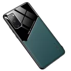 Lens tok - Samsung A515 Galaxy A51 (2020) zöld üveg / bőr tok beépített mágneskoronggal