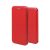 Forcell Elegance Samsung A125 Galaxy A12 oldalra nyíló mágneses könyv tok szilikon belsővel piros