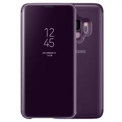   Clear View Apple iPhone 11 Pro Max (6.5) 2019 lila oldalra nyíló tükrös tok
