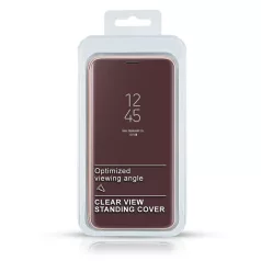 Clear View Xiaomi Redmi 8 lila oldalra nyíló tükrös tok