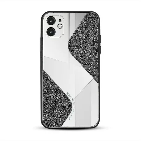Mirallo tok - Samsung A715 Galaxy A71 (2020) fekete csillogó tok