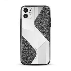   Mirallo tok - Apple iPhone 12 Pro 2020 (6.1) fekete csillogó tok