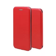   Forcell Elegance Apple iPhone 12 Pro Max 2020 (6.7) oldalra nyíló mágneses könyv tok szilikon belsővel piros