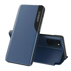   Smart Flip Cover Samsung G985 Galaxy S20 Plus (6.7) oldalra nyíló okos tok kék