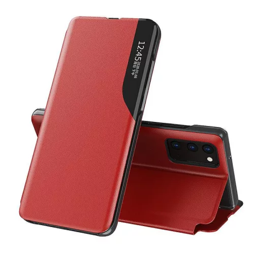 Smart Flip Cover Samsung G985 Galaxy S20 Plus (6.7) oldalra nyíló okos tok piros