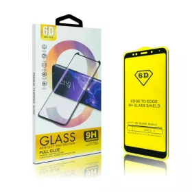   Samsung A326 Galaxy A32 5G 6D hajlított előlapi üvegfólia fekete