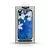 3D Virágmintás tok - Samsung G990 Galaxy S21 (2021) szilikon tok kék