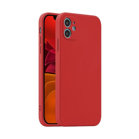 Fosca Samsung G990 Galaxy S21 (2021) piros szilikon tok