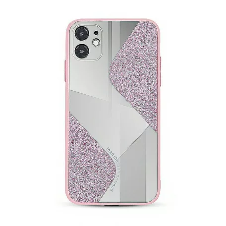 Mirallo tok - Samsung A525 / A526 / A528 Galaxy A52 4G / 5G / A52s (2020) pink csillogó tok