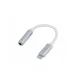 Lightning - 3,5 mm-es jack jack átalakító adapter ezüst