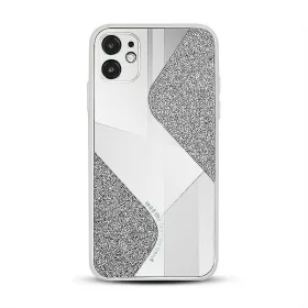 Mirallo tok - Apple iPhone 13 (6.1) fehér csillogó tok