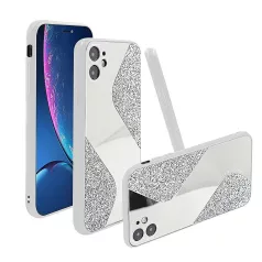   Mirallo tok - Apple iPhone 13 Mini (5.4) fehér csillogó tok