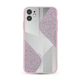   Mirallo tok - Apple iPhone 13 Pro Max (6.7) pink csillogó tok