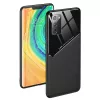 Lens tok - Apple iPhone 13 Pro Max (6.7) fekete üveg / bőr tok beépített mágneskoronggal