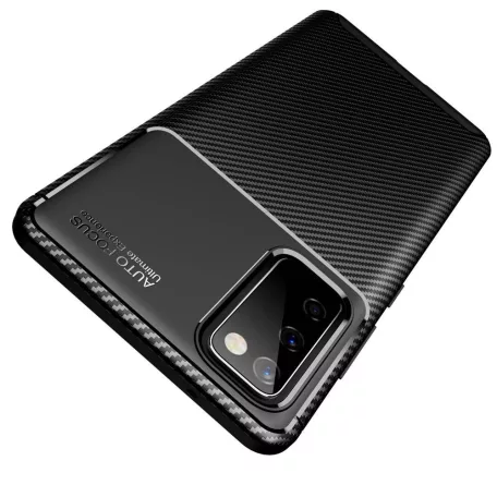 Samsung M115 Galaxy M11 Carbon Fiber ütésálló szilikon tok kék