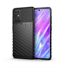   Thunder Xiaomi Redmi Note 9T 5G ütésálló szilikon tok fekete