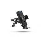 Xblitz G650 PRO fekete automata, univerzális autós tartó vezeték nélküli (QI) töltéssel, szellőzőre, műszerfalra, 10W