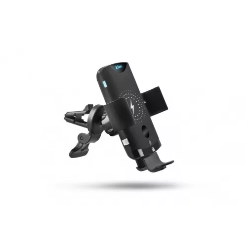 Xblitz G650 PRO fekete automata, univerzális autós tartó vezeték nélküli (QI) töltéssel, szellőzőre, műszerfalra, 10W