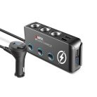 Xblitz R7 12/24V autós szivargyújtó elosztó gyorstöltéssel + 4X USB(Quickcharge 3.0, 2.4A), 1X USB-C