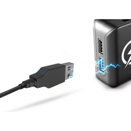 Xblitz R7 12/24V autós szivargyújtó elosztó gyorstöltéssel + 4X USB(Quickcharge 3.0, 2.4A), 1X USB-C