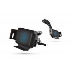   Xblitz G950 PRO fekete automata, univerzális autós tartó vezeték nélküli (QI) töltéssel, szellőzőre, műszerfalra, 10W