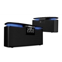   Xblitz HARMONY  sztereó bluetooth BT4.2 hangszóró mikrofonnal, 2X6W(12W), ébresztő óra, FM rádió, MicroSD