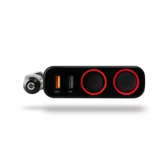   Xblitz R1 12/24V autós szivargyújtó elosztó gyorstöltéssel + 2X USB(Quickcharge 3.0, 2.4A)