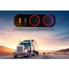 Xblitz R1 12/24V autós szivargyújtó elosztó gyorstöltéssel + 2X USB(Quickcharge 3.0, 2.4A)