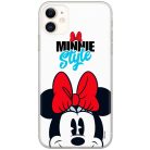 Disney szilikon tok - Minnie 027 Apple iPhone XR (6.1) fehér (DPCMIN32201)