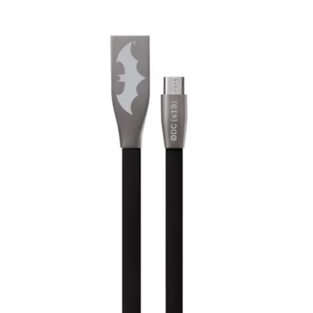 USB kábel DC - Batman 001 USB - micro USB adatkábel 1m fekete