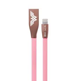   USB kábel DC - Wonder Woman 001 Apple USB - Lightning (8Pin) adatkábel 1m rozéarany