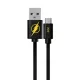 USB kábel DC - Flash 001 USB - micro USB adatkábel 1m fekete