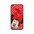 Disney prémium szilikon tok edzett üveg hátlappal - Minnie 008 Apple iPhone X / XS piros (DPCMIN33405)