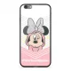 Disney prémium szilikon tok edzett üveg hátlappal - Minnie 053 Apple iPhone 7 Plus / 8 Plus (5.5) fehér (DPCMIN33955)