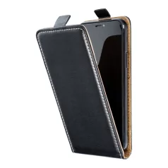   Slim Flexi Fresh flip tok -  Apple iPhone 12 Pro Max 2020 (6.7) lefelé nyíló mágneses könyv tok szilikon belsővel fekete