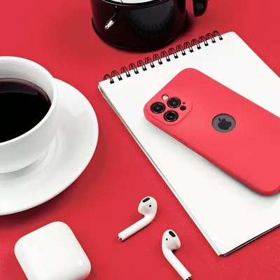 Forcell Soft tok - Apple iPhone 13 Mini (5.4) piros MATT szilikon tok