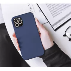   Forcell Soft tok - Apple iPhone 13 Pro Max (6.7) kék MATT szilikon tok