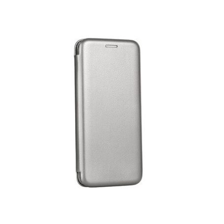 Forcell Elegance Samsung A736 Galaxy A73 5G oldalra nyíló mágneses könyv tok szilikon belsővel szürke