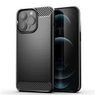Xiaomi 12T / 12T Pro Carbon vékony szilikon tok fekete