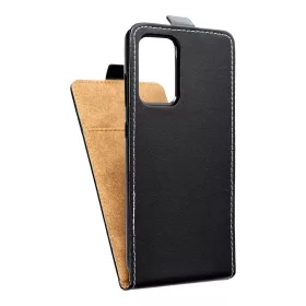   Slim Flexi Fresh flip tok - Samsung A145 / A146 Galaxy A14 4G / 5G lefelé nyíló mágneses könyv tok szilikon belsővel fekete
