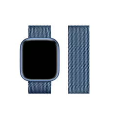   Forcell F-DESIGN Apple Watch 42mm/ 44mm/ 45mm/ 49mm fém óraszíj kék