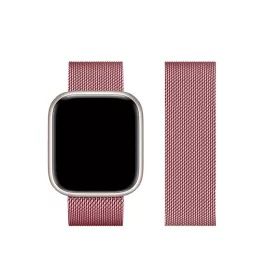   Forcell F-DESIGN Apple Watch 42mm/ 44mm/ 45mm/ 49mm fém óraszíj rozéarany