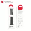 Forcell F-DESIGN Apple Watch 42mm/ 44mm/ 45mm/ 49mm szilikon óraszíj fekete